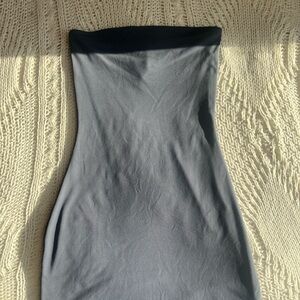 Aritzia Charcoal Strapless Mini Dress